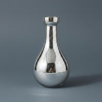 Silver Glass Vase Modern Design & Decor Decorative for Living Room