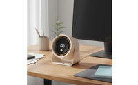 Quiet Operation Digital Display Mini Fan Adjustable Speed Digital Display Fan Powerful Airflow 7-Blade Design for Students