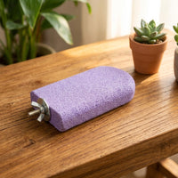 Parrot Perch Volcanic Stone Bird Grinding Stone, Flat Rectangle Bird Cage Perch for Beak and Paw Grinding