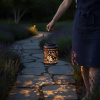 Dragonfly Sunburst Garden Light Wrought Iron Outdoor Lighting for Yard, Pathway