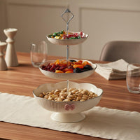 Decorative Candy Dish Drainage Design Petal Shaped Serving Bowl Easy to Clean
