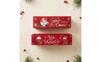 Christmas Storage Box Sturdy uncoveredTop Wooden Box Rustic for Holiday Decor