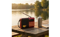 Telescopic Antenna Portable Digital Radio LED Display Digital Tuning Radio Front Buttons Audio Gadget