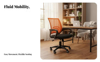 Mesh spine support rotating Chair seamless Rolling Office Furniture Support for Adults