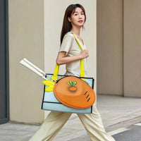 Two-wayCarry Tennis Tote Bag Multi-Functional Badminton Racket Bag Spacious Stylish for Practice Sessions
