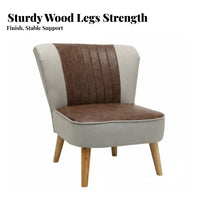 Armless Sectional Sofa Scandinavian design Living Room Furniture Minimalist Design firm-density Foam padding for Families