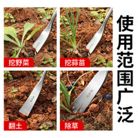 家用户外防锈耐用农用铲 加厚铲头挖野菜除草军用钢塑柄农用铲
