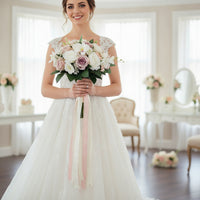 Cascading Bridal Bouquet Artificial Bridal Bouquet Artificial Flowers for Brides, Weddings, Photo Shoots