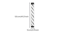Waterproof LED Barber Pole Wireless Controlled Rotating Barber Shop Light High Brightness Red White Blue Pole Light Multi-Color for Barbers, Hair Stylists, Outdoor