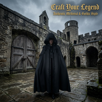 Fancy Dress Hooded Cape, Gothic Hooded Cloak Polyester, Halloween Party Hooded C #variant:M