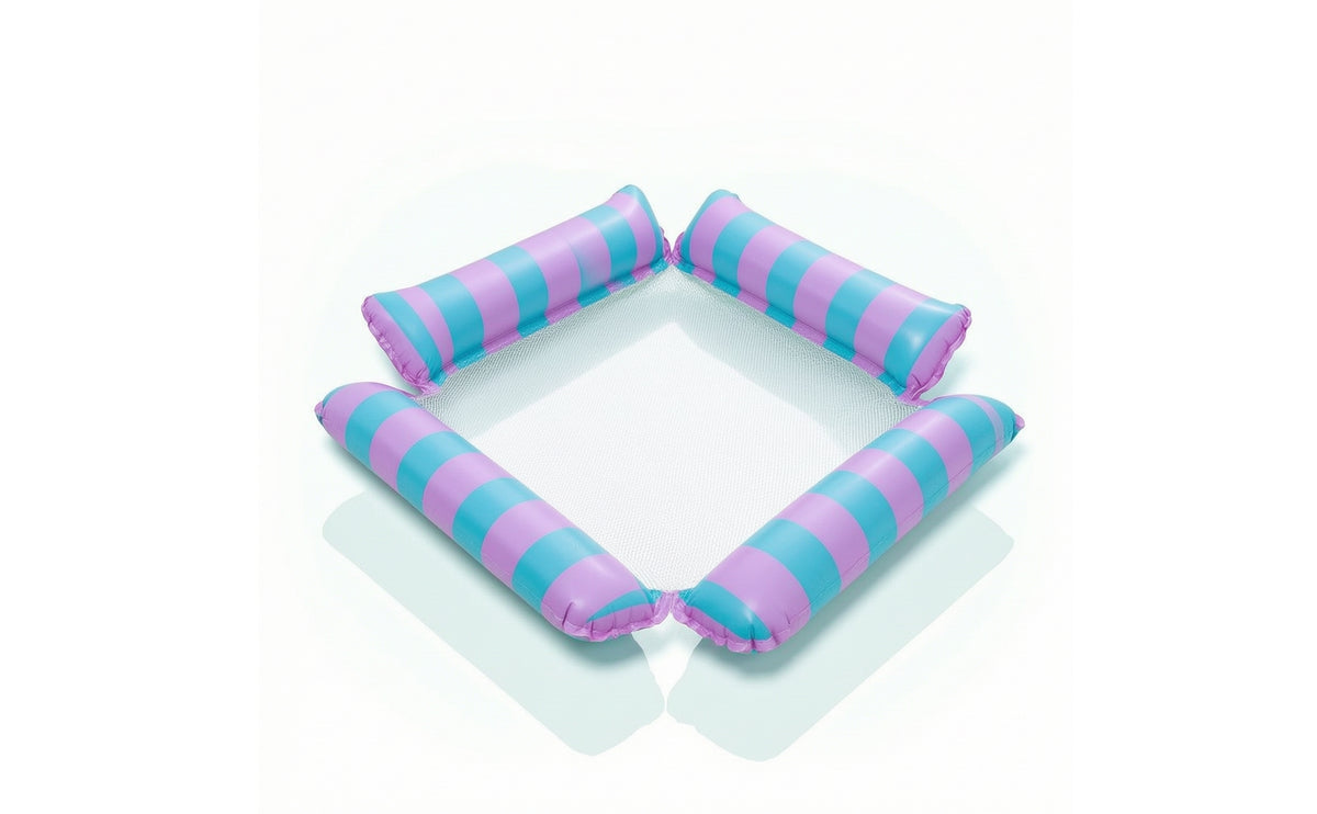 Portable Inflatable Pool Lounger Breathable Pool Lounger with Mesh Bottom Comfortable Lounger Compact for Lake