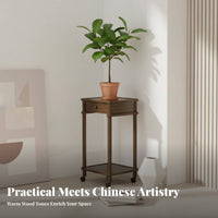 Tiered Flower Pot Stand Chinese design Display Shelf Space conservation for Living Room