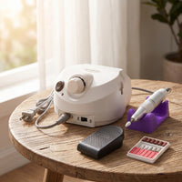 Nail Drill with Foot Pedal Professional Electric Nail Drill Machine Appliance Rotary Versatile for Beauty Students, Salons