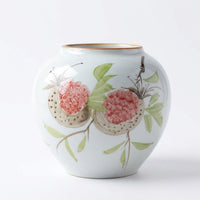 Hand-Painted Ceramic Vase, Pastoral Style