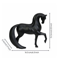 Geometric Horse Sculpture Dynamic Pose Resin Horse Ornament Collectible