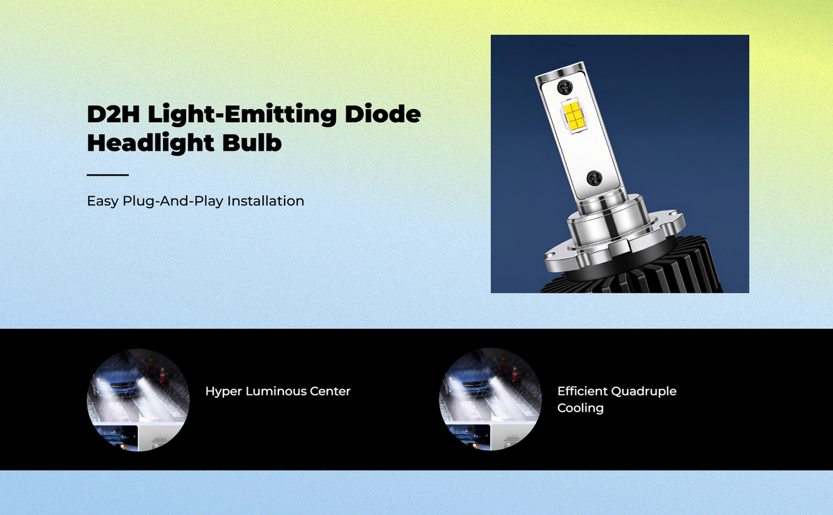 D2H LED Headlight Bulb 6500K