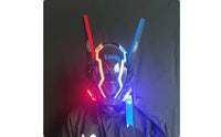 Cyber-Aesthetic Face Guard Helmet With | Futuristic, Full-facial covering, for Cosplay