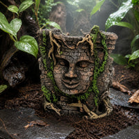 Buddha Head Ornament Decorative Aquarium Cave Ornament Highly Detailed