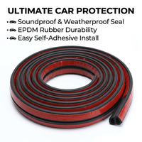 EPDM Car Rubber Seal Strip, Automotive Rubber Seal Strip, Car Door Rubber Seal Strip, Car Door Seal  - Small D-Shape