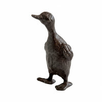 Duck Figurine Rustic Duck Statue Textured for Tabletop