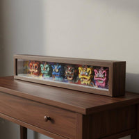 Lion Dance Decor Plaque Decorative Display Piece Framed Tabletop Art