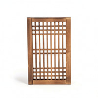 Wood Window Pane Rustic Lattice Wood Panel Decorative Decor for Living Room