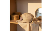 Flower Hat Spring type Linen Hat Soft Material Vintage Cabbie Headwear for Autumn Wear