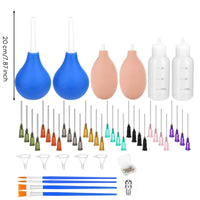 Controlled-Dispersion Needle Tip Applicator Bottle Detailed Needle Tip Press Bottle Reusable Tool Easy to Use for Ceramic Glazing