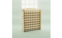 Large Capacity Paint Storage Rack Desktop Wooden Paint Organizer Laser-Cut Easy to Assemble for Crafters, Studio, Workshop