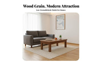 Double-Layer Storage Rectangular Table with Shelf Simple Modern Design Household Furniture Sturdy and Long-Lasting Multi-Functional for Small Space Dwellers, Homeowners, Interior Decorators, Living Room, Lounge Area, Home