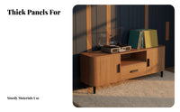 Sturdy Construction Wood TV Storage Cabinet Versatile Use Retro TV Stand Easy to Clean Wooden Entertainment Center Scratch Resistant for Apartment Dwellers, Homeowners, Families, Bedroom, Home