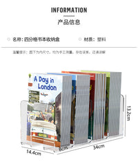 儿童绘本收纳架透明牛津树raz分级阅读书籍置物架桌上简易书立架