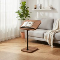 Side Table Adjustable Height End Table Furniture for Living Rooms