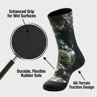 Neoprene Wetsuit Socks for Snorkeling, Thermal Diving Socks for Cold Water, Anti-Slip Water Sport Socks, Beach Booties for Beach Activities