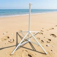 Triangular Braced Sun Umbrella Base 38 Mm Pole Size Four-Leg Umbrella Base Tall Center Tube Metal