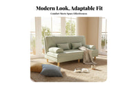 Space-Saving Multi-Position Sleeper Sofa Adjustable Backrest Convertible Couch Washable Cover Living Room Furniture Ergonomic Support for Small Apartment Residents, Students, Homeowners, Home Office