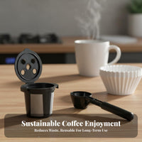 Reusable Coffee Pod Cost-Saving Reusable Single-Serve Coffee Pod Saves Money Kitchen Accessory for Home Office Workers, Dorm Room, Morning Routine