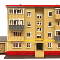 1990s Residential House Model for N/HO Scale Train Layouts