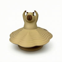 Whimsical 3D Printed Capybara Cute Capybara Figurine Mini Desktop Figure Stable for Study Space