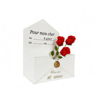 Mailbox with Lock Decorative Locking Mail Box Secure for Porch, Homeowners