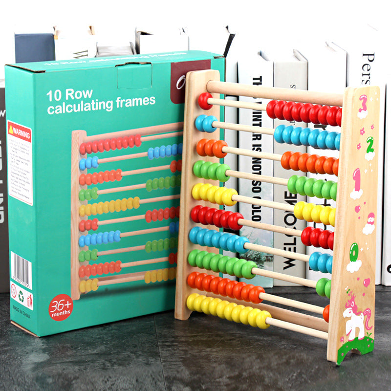 10-gear Pine Abacus