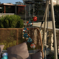 Hummingbird feeders for Outdoors 户外蜂鸟玻璃喂食器 风铃挂饰