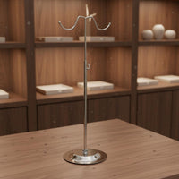 Sturdy Construction Handbag Display Stand Stable Base Adjustable Handbag Stand Space-Saving for Boutique, Trade Display, Live Broadcasting