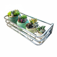 Hanging Railing Planter Space-Saving Flower Pot Shelf Easy Installation for Deck