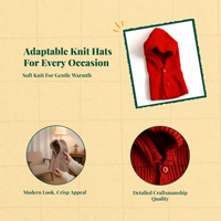 Knitted Dog Hat, Soft, Small Dogs, Festive Gathering