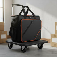 Large Capacity Desktop Computer Carrying Case Trolley Design Rolling Desktop PC Bag Wheels Computer Computer Case Travel Bag Wear-Resistant for Moving