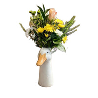 Tall Vase Pot Ceramic Goose Head Figurine Resin Vase Goose Head Ornament
