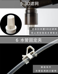 水族箱鱼缸手动换水洗砂器虹吸管吸便刮藻除苔藓洗沙清洁套换水管
