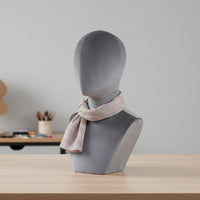 Mannequin Bust with Base Securable Necklace Display Bust Elongated Neck Hat Display Stand for Boutique Owners, Milliners, Photo Shoots, Studios