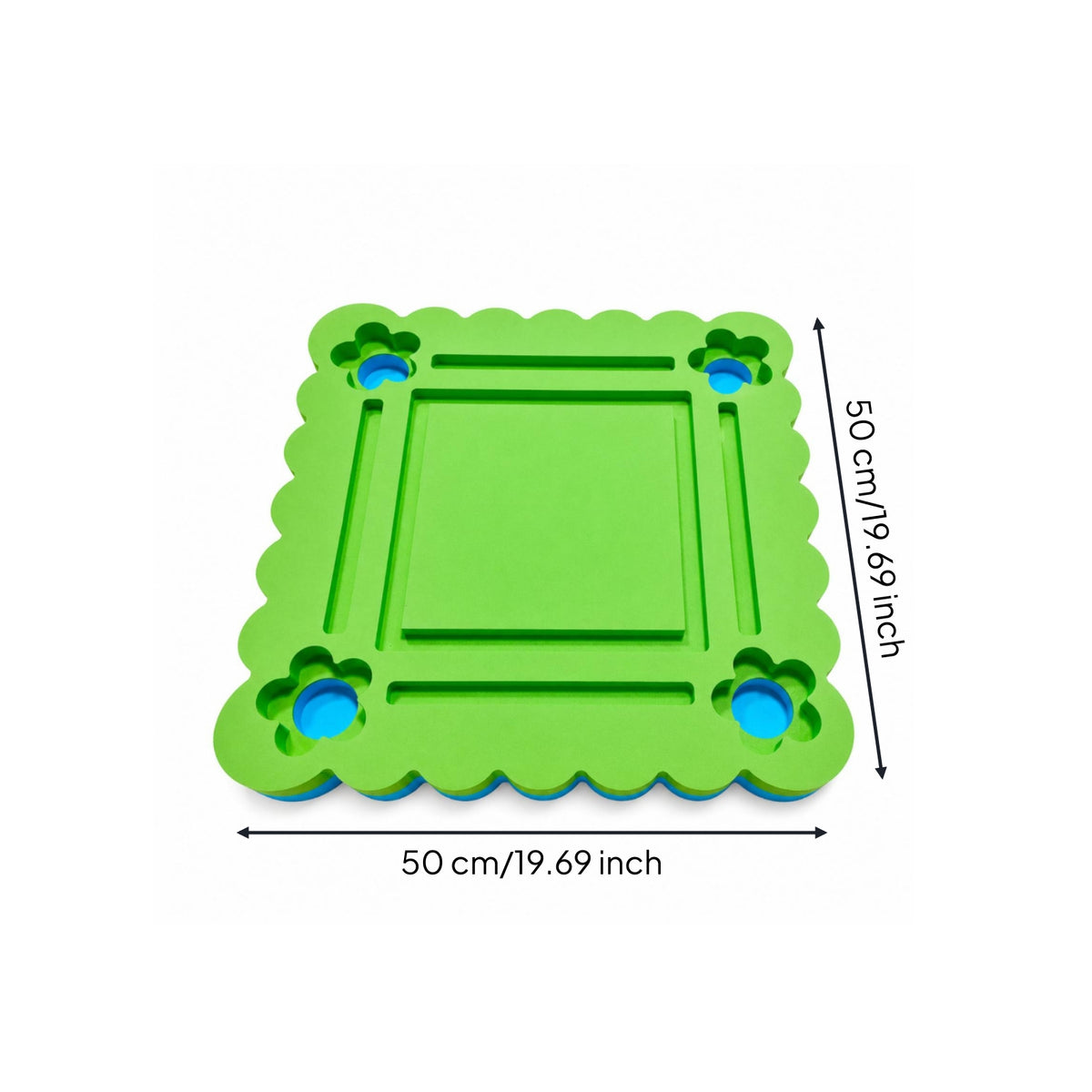 Buoyant Floating Table with Tile Grooves Solid Floating Mahjong Board Waterproof Lightweight for Adults